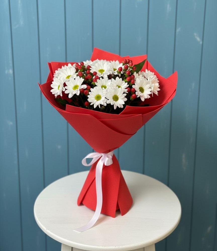 Букет цветов из: Хризантемы в Раздолье