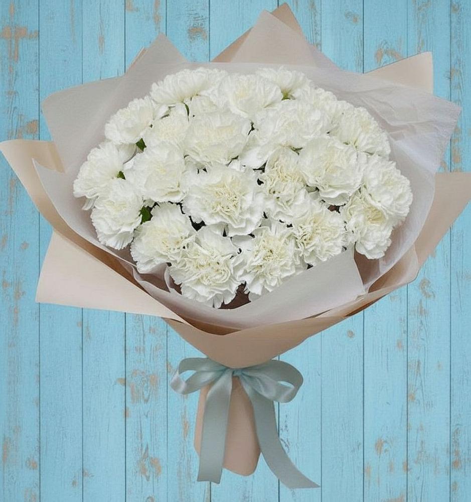 Букет цветов из: Гвоздики в Раздолье