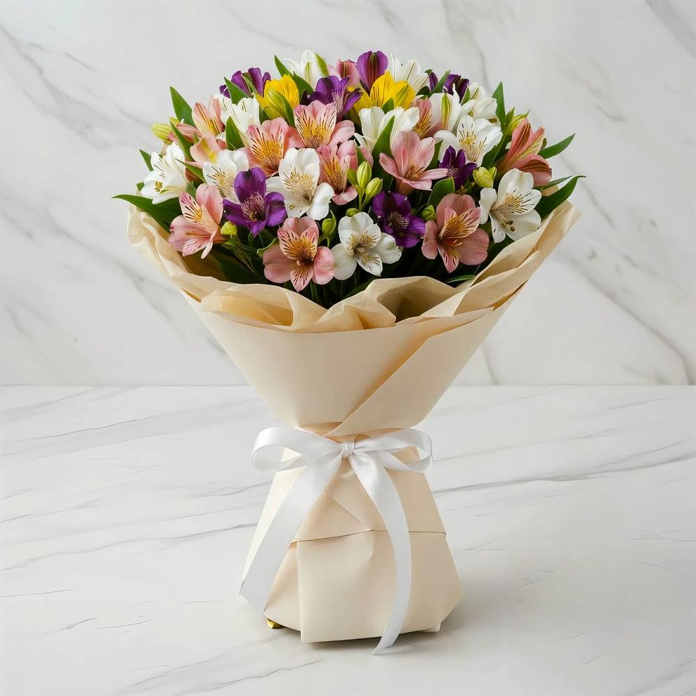 Букет цветов из: Альстромерии в Раздолье