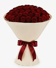 Букет 101 Бордовая роза Блэк Бакарра в Раздолье