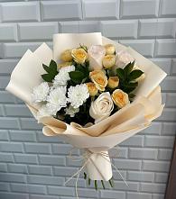 Букет цветов из:  Розы и Хризантемы в Раздолье