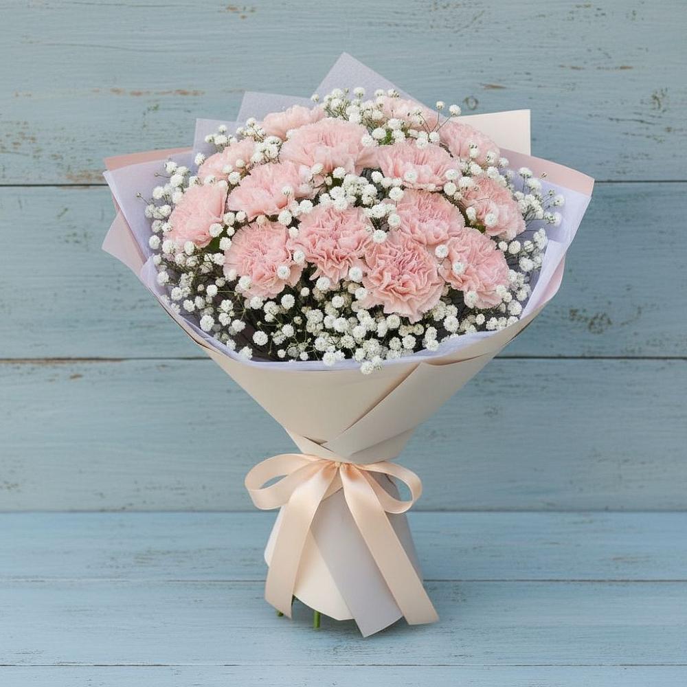 Букет цветов из: Гвоздики в Раздолье