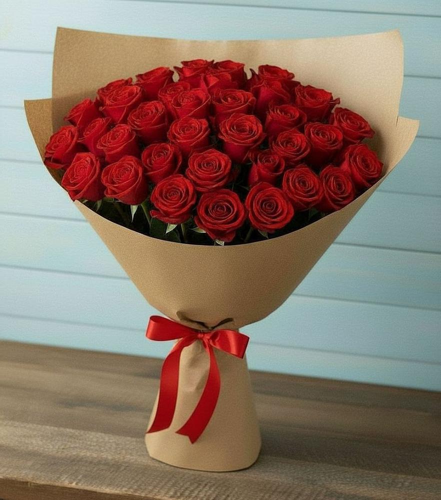 Букет Красные розы Милано в Раздолье