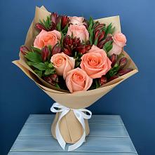 Букет цветов из:  Розы и Альстромерии #REPLACE_PRED# Раздолье