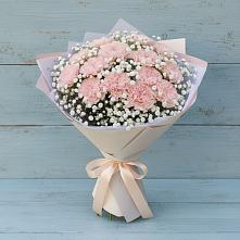 Букет цветов из:  Гвоздики в Раздолье