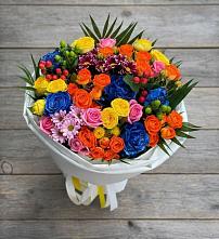 Букет цветов из:  Розы и Хризантемы в Раздолье