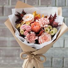 Букет цветов из:  Гвоздики, Хризантемы и Розы в Раздолье
