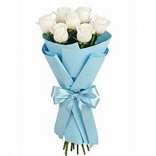 Букет 7 белых роз Проуд в Раздолье