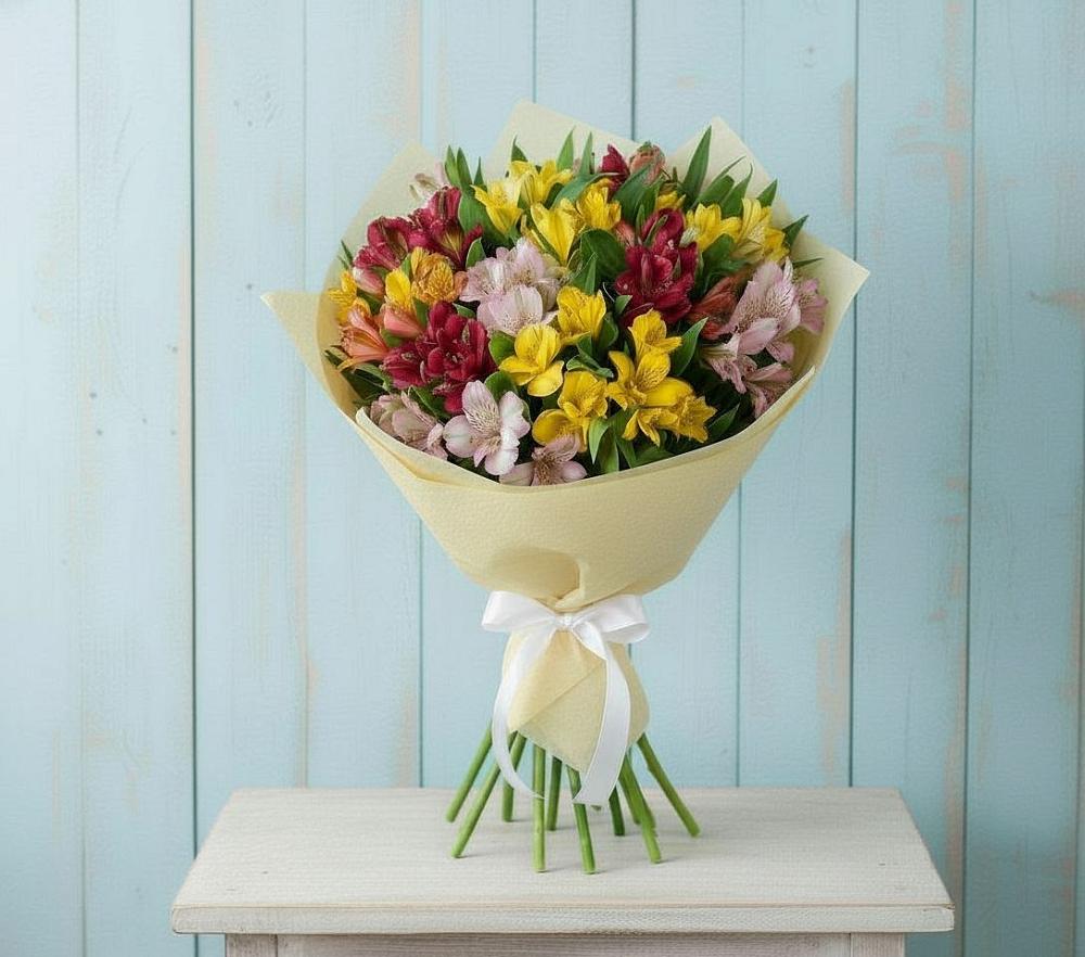 Букет цветов из: Альстромерии в Раздолье
