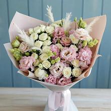 Букет цветов из:  Альстромерии и Розы в Раздолье